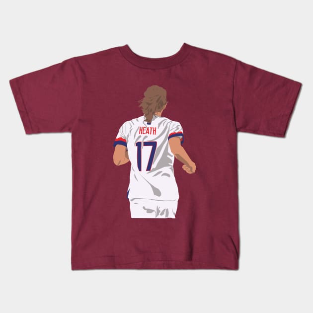 Tobin Heath USWNT Kids T-Shirt by Hevding